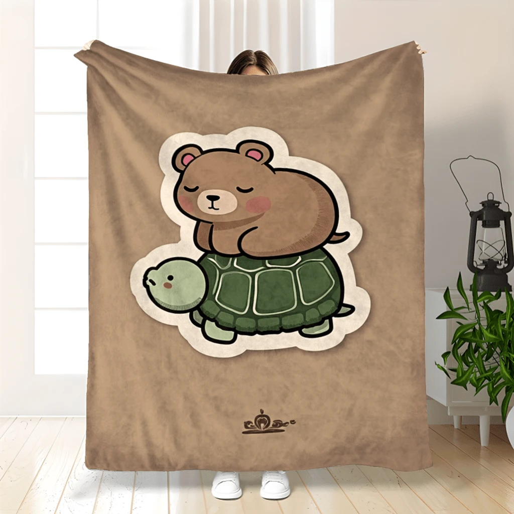 Comfortable Capybara Throw Blanket - Soft And Versatile For All Seasons, Suitable For Bedroom, Sofa, Travel - Modern Style With Cute Cartoon Capybara Print, Lightweight And Warm, Adorable Blanket - As Picture Shows - View 1