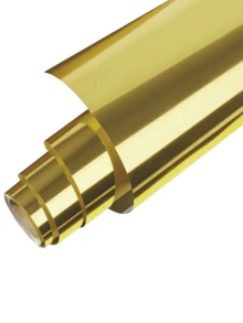 HONGCAI 1 Roll 11.81*35.43in 4 Colors Soft Metallic Vinyl Small Roll, Gold, Silver, Holographic Heat Transfer Vinyl, For T-Shirts, Iron-On Transfer, Easy To Cut Permanent Vinyl - Multicolor - View 13