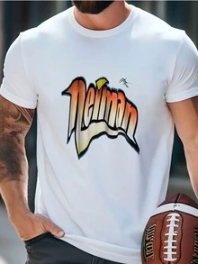 Mens Vintage 1990s Neiman #34  Racing Airbrush Graphic Tee Shirt (Size Adult Xl) T-Shirt - 白色 - 查看 2