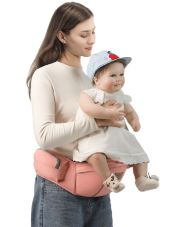 Portabebés de cadera para bebés, portabebés de estilo frontal para recién nacidos de 0 a 36 meses, para todas las estaciones, ligero y para uso en exteriores