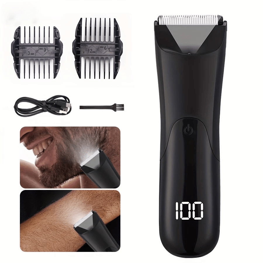 Removedor Elétrico De Pêlos De Partes Íntimas Masculinas Aparador De Cabelo Para Homens E Mulheres