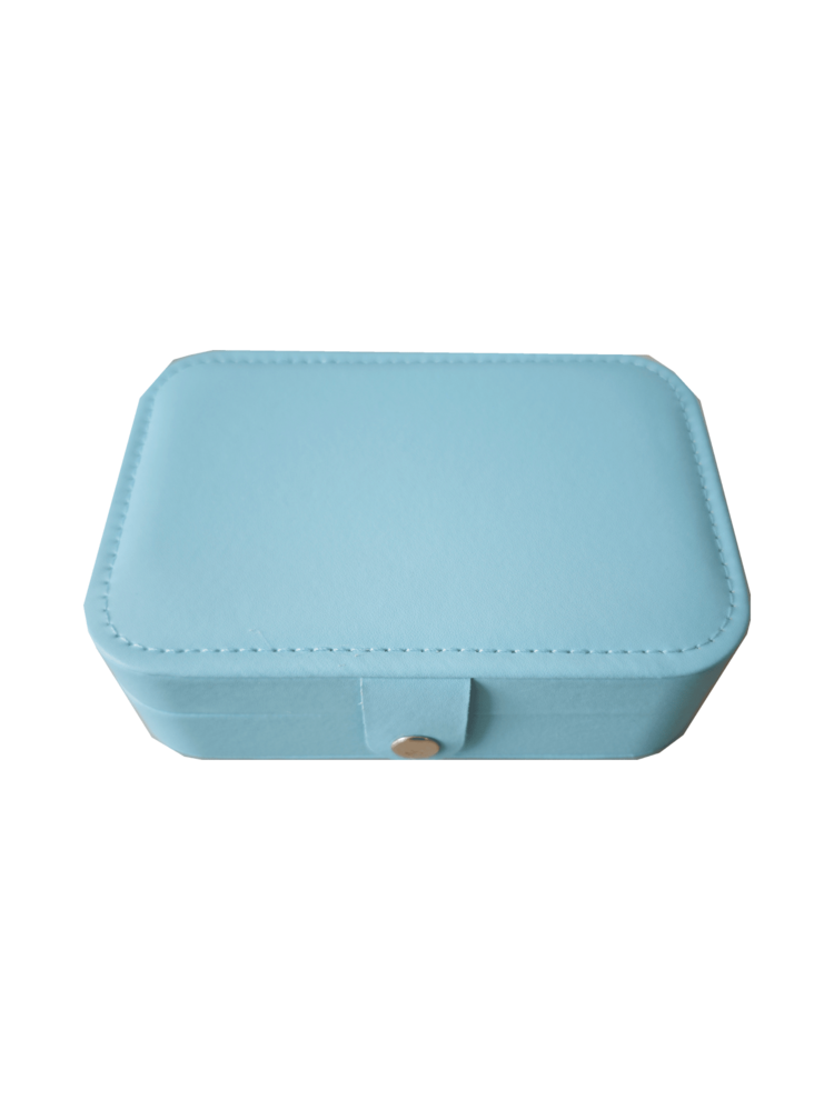 1pc Portable Jewelry Box, Jewelry Storage & Display Travel Case, Button Leather Zipper Jewelry Box, Anti-Oxidation Protective Jewelry Display Box - Multicolor - View 13