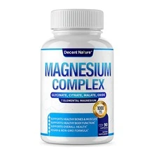 Magnesium Complex 1000mg Made With 7 Elemental Magnesium 90 Capsules - 160g - 查看 5