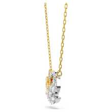 Dây chuyền hình thiên nga và ngỗng ôm mới của SWAROVSKI dành cho nữ, thời trang, cao cấp, thanh lịch, đa năng, hoàn hảo cho Ngày của Mẹ, Giáng sinh, bạn gái, sinh nhật hoặc năm mới. - Vàng - Xem 3