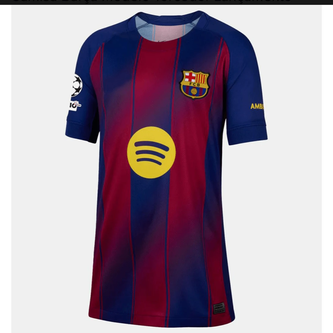 Barcelona Men's Black Football Team Shirt 25/26 - 傳統 M - 查看 1