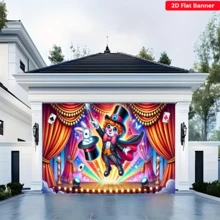 Phông nền 2D phẳng chủ đề ảo thuật gia chú hề xiếc – Chất liệu polyester, biểu ngữ chủ đề ảo thuật, với hình ảnh chú thỏ đội mũ phớt, quân bài, rèm đỏ và họa tiết ánh sáng sân khấu. Thích hợp cho tiệc sinh nhật trẻ em, sự kiện chủ đề xiếc, trang trí lớp học mầm non, phông nền chụp ảnh, đồ dùng lễ hội, phòng, vườn và đạo cụ studio chụp ảnh – Lý tưởng cho trang trí nhà cửa và trang trí tiệc tùng. Có nhiều kích cỡ khác nhau. - Nhiều màu - Xem 8