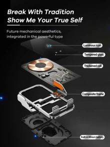 REMAX 15W Fast Charging Car Phone Holder With Cool RGB Lighting, Auto-Clamping And 90° Rotation, Universal Car Accessory, Travel Essential, Fits Type-C Charging Compatible With Apple/Android Phones - C8 - View 11