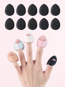 5/10Pcs Mini Finger Puff Foundation Small Air Cushion Powder Sponge Face Concealer BB Cream Cosmetic Applicator Makeup Tools
