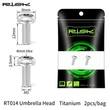 Risk M5x12mm Bike Water Bottle Cage Fixing Bolts Titanium Alloy MTB Road Bicycle Bottle Holder Screws Air Pump Fixed Bolts - Multicolor - View 12