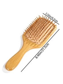 Bàn chải tóc massage bằng tre, bàn chải gỗ bản rộng, bàn chải gỗ nguyên khối, bàn chải tóc bằng gỗ mịn có đệm khí dùng trong gia đình, bàn chải massage, thích hợp cho tóc thẳng và tóc xoăn, bàn chải tóc, lược, dụng cụ tạo kiểu tóc, sản phẩm và phụ kiện chăm sóc tóc, cần thiết cho tiệm cắt tóc, thẩm mỹ viện, du lịch, mùa tựu trường. - Nhiều màu - Xem 13