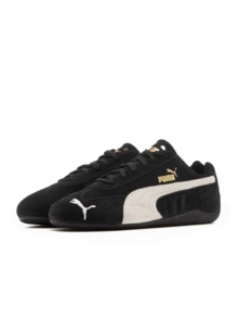 Puma Giày thể thao Speedcat Unisex bằng da lộn cao cấp, bền bỉ, thoải mái với lớp đệm IMEVA nhẹ và thiết kế thể thao đua xe mang tính biểu tượng 398846-01 - màu đen - Xem 2