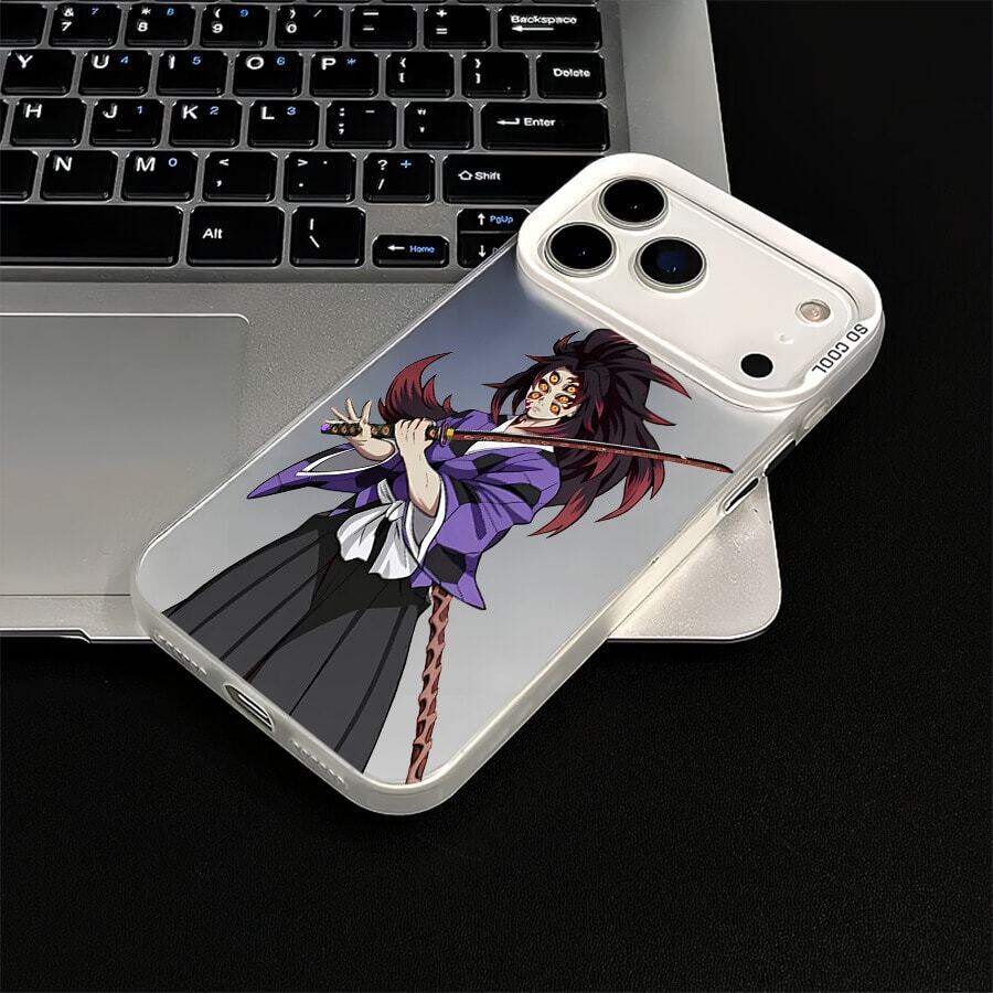 Funda para teléfono Versión linda de Giyu Tomioka,Compatible con iPhone 17, 16, 15, 14, 13, 12, 11 Pro Max, XS Max, 7, 8 Plus, S y A, , OPPO y VIVO. Diseño ligero, antideslizante y a prueba de golpes, con elegante funda con marco para lente. - Plateado - Ver 1