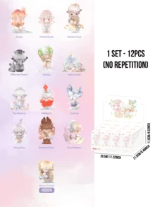 Bộ sưu tập hộp bí mật POP MART DIMOO Natural Form Series, gồm 12 phiên bản thường và 1 phiên bản ẩn, lấy cảm hứng từ thiên nhiên mộng mơ, thể hiện sự phát triển, nhận thức và kết nối với thế giới tự nhiên, bao gồm các yếu tố như "Nhìn thấy", "Xé tan mây để thấy mặt trời" và "Tâm hồn mới", trong đó phiên bản ẩn là "Vươn lên". - Nhiều màu - Xem 13