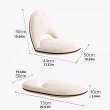 1pc Foldable Ergonomic Recliner Sofa Chair, 5-Level Adjustable Slouchy Sofa/Camping Stool Suitable For Living Room, Bedroom, Camping, Concerts, Adjustable Folding Floor Chair, Ideal Gift For Family - Multicolor - View 9