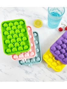 1 pezzo Vassoio per cubetti di ghiaccio in silicone da 25 celle, stampo per cubetti di ghiaccio a forma di cuore, stampo per palline di ghiaccio piccole, stampo per cubetti di ghiaccio per whisky, stampo per cubetti di ghiaccio alla frutta con coperchio, stampo per sapone fatto a mano a forma di uva, stampo per cubetti di ghiaccio per uso domestico, adatto per uso familiare estivo, stampo per cubetti di ghiaccio per frigorifero, congelamento, feste, viaggi, matrimoni, compleanni, cucina, conservazione, all'aperto, forniture per il Ringraziamento, stampo per cubetti di ghiaccio, macchina per il ghiaccio, accessorio da cucina - Multicolore - Visualizzare 12