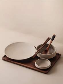 1 Set Rustic Ceramic Tableware Bowls & Plates, Japanese Niche Hotel Dining Ceramic Dinnerware, Homemade Coarse Pottery Snack Plates, Eating Soup Bowls & Spoons, Dipping Sauce Dishes, High-End Gift For Friends, Suitable For Home, Restaurant, Gift, Party