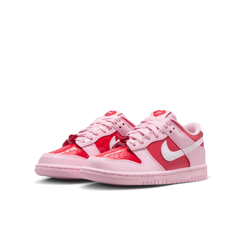 Nike DUNK LOW Kids' Sports Casual Shoes, Red, IQ0218-663 - Red - View 1