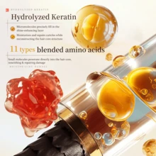 500克羊毛脂蛋白发膜 - 修复受损发质，增强光泽 - 滋润并滋养干燥、卷曲、受损发质，适用于直发、卷发、染烫发质 - 适用于所有类型的柔顺香氛护发素 - 杏色 - 查看 6