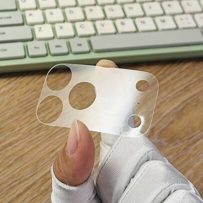 Hollow Lens Base Protector Compatible With IPhone 17/17 Pro/Air/17 Promax/16/15/14/13/12/11 Promax Pro Plus Mini, PET Material Hollow Transparent Soft Film, High Definition Without Affecting Pixels And Scratch-Resistant