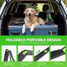 重型宠物粪便铲（半包），可折叠32英寸长弹簧手柄，适用于大型小型犬猫的庭院草坪砾石清理工具 - 彩色 - 查看 5