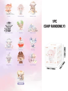Bộ sưu tập hộp bí mật POP MART DIMOO Natural Form Series, gồm 12 phiên bản thường và 1 phiên bản ẩn, lấy cảm hứng từ thiên nhiên mộng mơ, thể hiện sự phát triển, nhận thức và kết nối với thế giới tự nhiên, bao gồm các yếu tố như "Nhìn thấy", "Xé tan mây để thấy mặt trời" và "Tâm hồn mới", trong đó phiên bản ẩn là "Vươn lên". - Nhiều màu - Xem 14