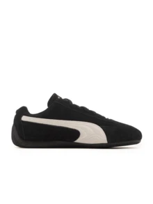 Puma Giày thể thao Speedcat Unisex's Leather Suede cao cấp, bền bỉ, thoải mái với đệm IMEVA nhẹ và thiết kế thể thao mang tính biểu tượng 398846-01 - màu đen - Xem 3