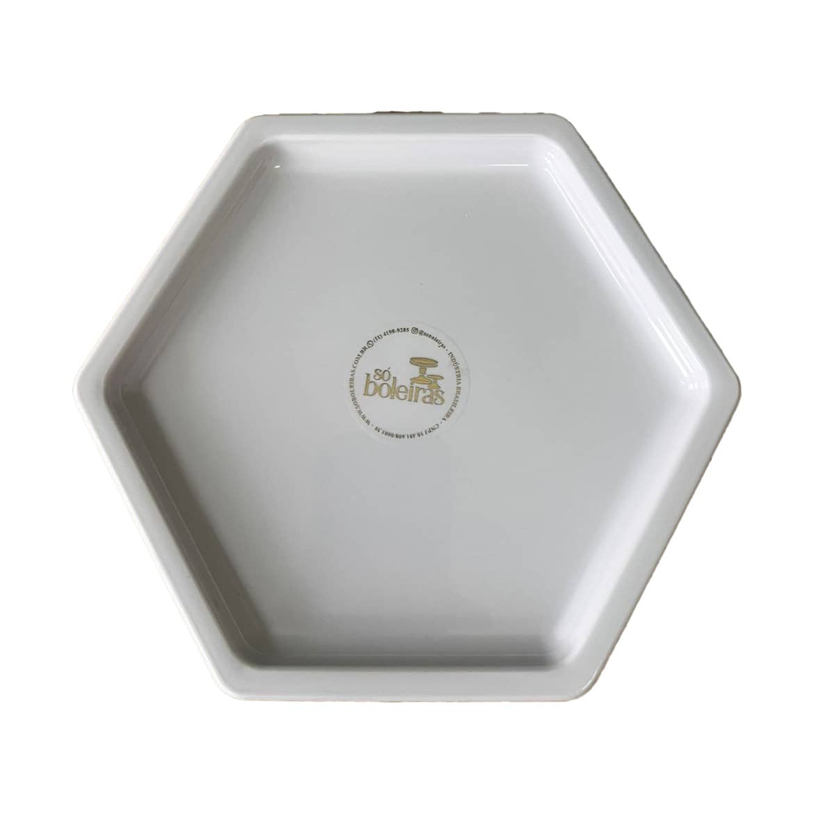 Large Hexagonal Mosaic Tray 18cm Various Colors Decoration - Apricot - View 1
