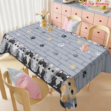 1/20 chiếc khăn trải bàn mùa xuân, họa tiết mèo, chất liệu polyester, thiết kế hình mèo con dễ thương, thích hợp cho nhà bếp, trang trí tiệc ngoài trời, món quà lý tưởng cho bạn bè và gia đình, và trang trí nhà cửa mùa xuân. - Nhiều màu - Xem 16