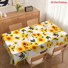 1/20件装向日葵图案春季桌布，涤纶材质，适用于节日装饰、厨房、户外、花园、派对、餐厅、家居装饰、春季装饰 - 彩色 - 查看 14