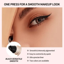 2-In-1 Rotating Eyeliner Stamp Pen |   Valentine's Day Her |   Waterproof Winged Liner Symmetrical Eyes |   Essential Holiday Makeup - 棕色2合1 - 查看 6