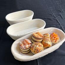 Versatile And Modern Rattan Bread Proofing Basket - Perfect For Sourdough And Artisan Breads, Food , Sturdy, Easy To Clean, Includes Liner Cloth - White - View 6