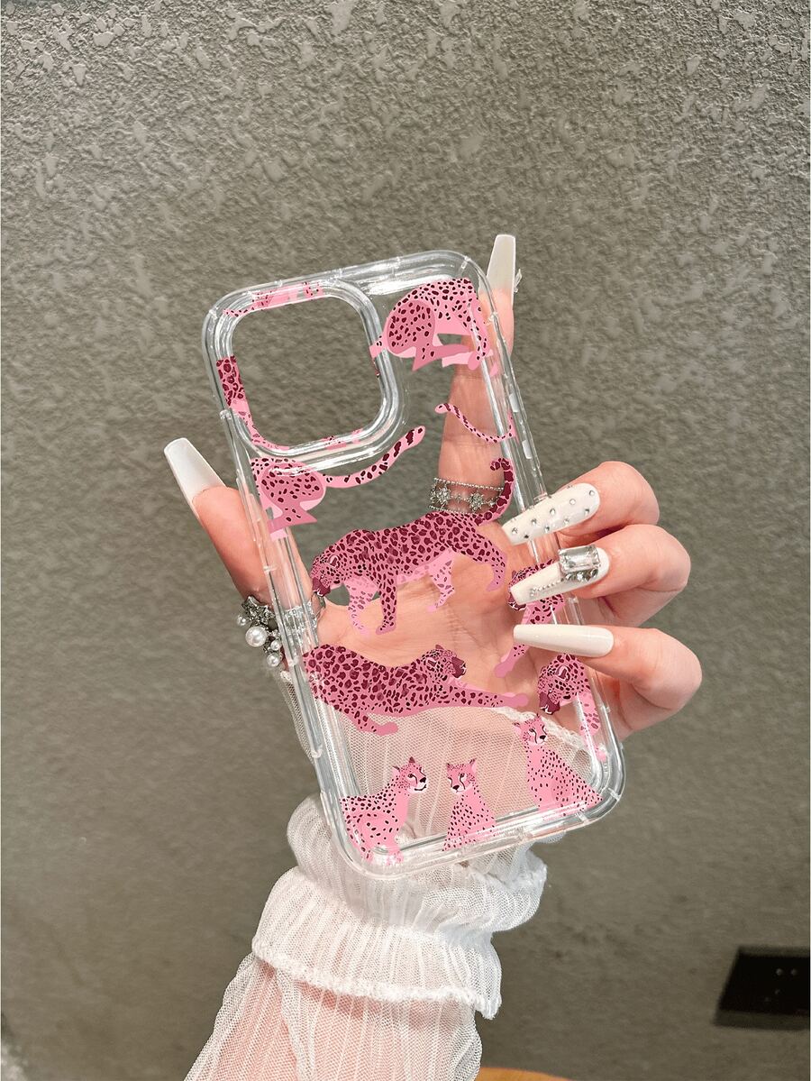 1个透明气垫豹纹手机壳，兼容 17 Pro Max、17/17 Pro、16 Pro Max、16/16 Pro/16 Plus、15 Pro Max、15 Pro/15 Plus/15、14 Pro Max、14 Pro/14、13 Pro/13、12 Pro/12、11/XS/XMax/8 Plus/7、Galaxy S25、A14、A23 5G、A15、A32、A33、A24、A51、A53、S20 FE、S21、S22、S23、S24、S25、S24 Ultra、A71、A55、A36、S21 Ultra、S23 Ultra，软壳，适合送给朋友、家人、情侣或自己。 - 彩色 - 查看 1