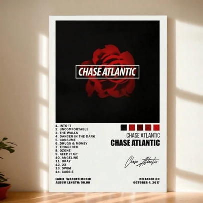 1 Stück Chase Atlantic Album Cover ungerahmte Leinwandkunst, schöner Leinwanddruck Wanddekoration, geeignet für Schlafzimmer Heimdekoration