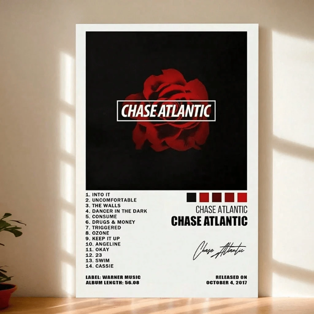 1pc Chase Atlantic Album Cover Unframed Canvas Wall Art Aesthetic Canvas And Prints Wall Art Picture For Bedroom Home Decor