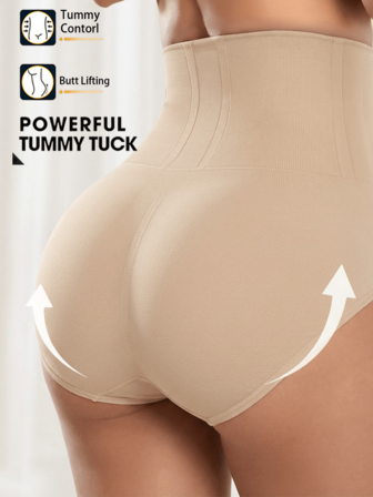 1pc Women's High Waist Shaping Panty, Lift Buttocks & Slim Waist, Suitable For Multiple Occasions