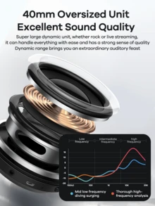 REMAX Wireless Bluetooth Headphones Hi-Fi Stereo Sound With Active Noise Cancellation, Foldable And Lightweight Over-Ear Design, Built-In Microphone. Sports Headphones Compatible With Both IOS And Android Systems. - RB-660HB - View 3