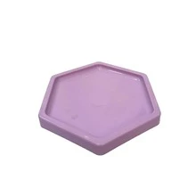 Large Hexagonal Mosaic Tray 18cm Various Colors Decoration - Caramelo lila - Ver 3
