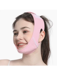 Chin Strap Sleep Trainer, V-Line Lifting Device, Reusable Face Bandage, Jawline Exerciser - Multicolor - View 7