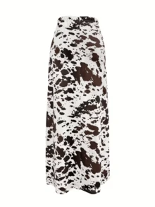 Women's All-Over Print Fashionable Versatile Casual Skirt - Multicolor - View 4
