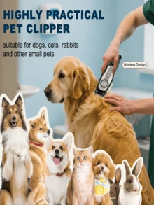 LQT Electric Dog Grooming Kit | Home Dog Grooming Clipper | Low Noise & Vibration, Skin-Friendly | Trims Paw, Face & Full Body Hair | Includes Pet Nail Clipper | Beginner-Friendly Set, Must-Have For Pet Owners At Christmas - Silver - View 6