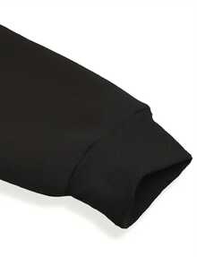 Pilot Tee Black Machine Washable Men Hip-Hop Streetwear Daily And Weekend Wear Autumn And Winter Season - Black - View 3