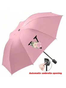 Paraguas plegable, paraguas para el sol, esencial de viaje, mini paraguas portátil de bolsillo de doble uso con protección solar, paraguas automático completamente, protección UV, reforzado, unisex, a prueba de viento, paraguas plegable compacto, protección solar y sombrilla para exteriores, lindo paraguas de campista, plegable grande, pequeño, mediano unisex, impermeable y ligero - Multicolor - Ver 21