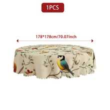 1 chiếc/36 chiếc khăn trải bàn chống nhăn họa tiết động vật mùa xuân & hè, viền dập nổi, hình chữ nhật/tròn, nhiều kích cỡ, chất liệu sợi polyester, thích hợp cho ăn uống trong nhà/tiệc ngoài trời. - Rượu sâm banh - Xem 18