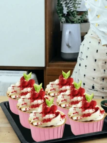 50pcs/Set Round Paper Cupcake And Muffin Baking Cups, 9 Assorted Colors, Make Baking Easier, Heat-Resistant Oil-Proof Aluminum Foil Baking Cups, Suitable For Wedding, Party, Valentine's Day, Christmas, Halloween, Easter, Thanksgiving, Holiday Baking Supplies, Decorative Cupcake Liners - Rose Gold - View 11