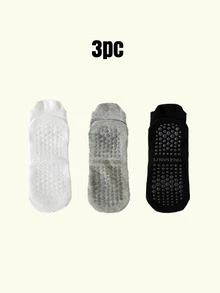 Women's Custom Multicolor Yoga Pilates Socks, Non-Slip Silicone Dance Sports Socks, Indoor Floor Fitness Socks, Soft Lightweight Breathable Short Ballet Socks, Cherry Pattern Non-Slip Elastic Sports Socks, Personalized Pilates Socks - Multicolor - View 18
