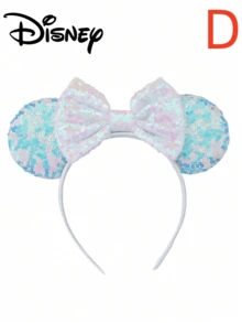 Disney 1个米妮老鼠耳朵亮片发箍，适合万圣节、圣诞节装扮。这款老鼠耳朵发箍男女皆宜，情侣佩戴也十分合适，是公主角色扮演、生日庆祝和圣诞派对的理想装饰发箍/发饰。发带、发箍、发饰，家居美发饰品。 - 彩色 - 查看 5