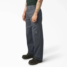 Dickies Men's Loose Fit Double Knee Work Pants Charcoal D85283CH - Charcoal Grey - View 8