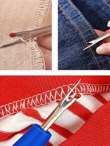 Pointed Leather Awl With Colorful Handle, A Household Hand Sewing Tool. The Handle Comes In Multiple Colors, Suitable For Leather Goods, Sewing, Cross-Stitch, Embroidery, Great For Beginners And Elderly Users. - Multicolor - View 5