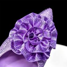 Venus Chan Elegant Light Purple Rose Floral Rhinestone Pointed Toe High Heels, Matching Color Sandals And Handbag Set - Perfect For Women's Fashion, Parties And Weddings - Mauve Purple - View 5