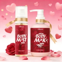 Hllozzi مجموعة عيد الحب: رذاذ الورد 120مل/200مل + غسول الجسم بالورد: مرطب ومرطب، ترطيب طويل الأمد، عطر طويل الأمد، منقذ للبشرة الجافة، محمول، ترطيب + تغذية عميقة، ترطيب غير لزج للخريف والشتاء، هدية رومانسية لعيد الحب. - الأحمر - مشاهدة 2